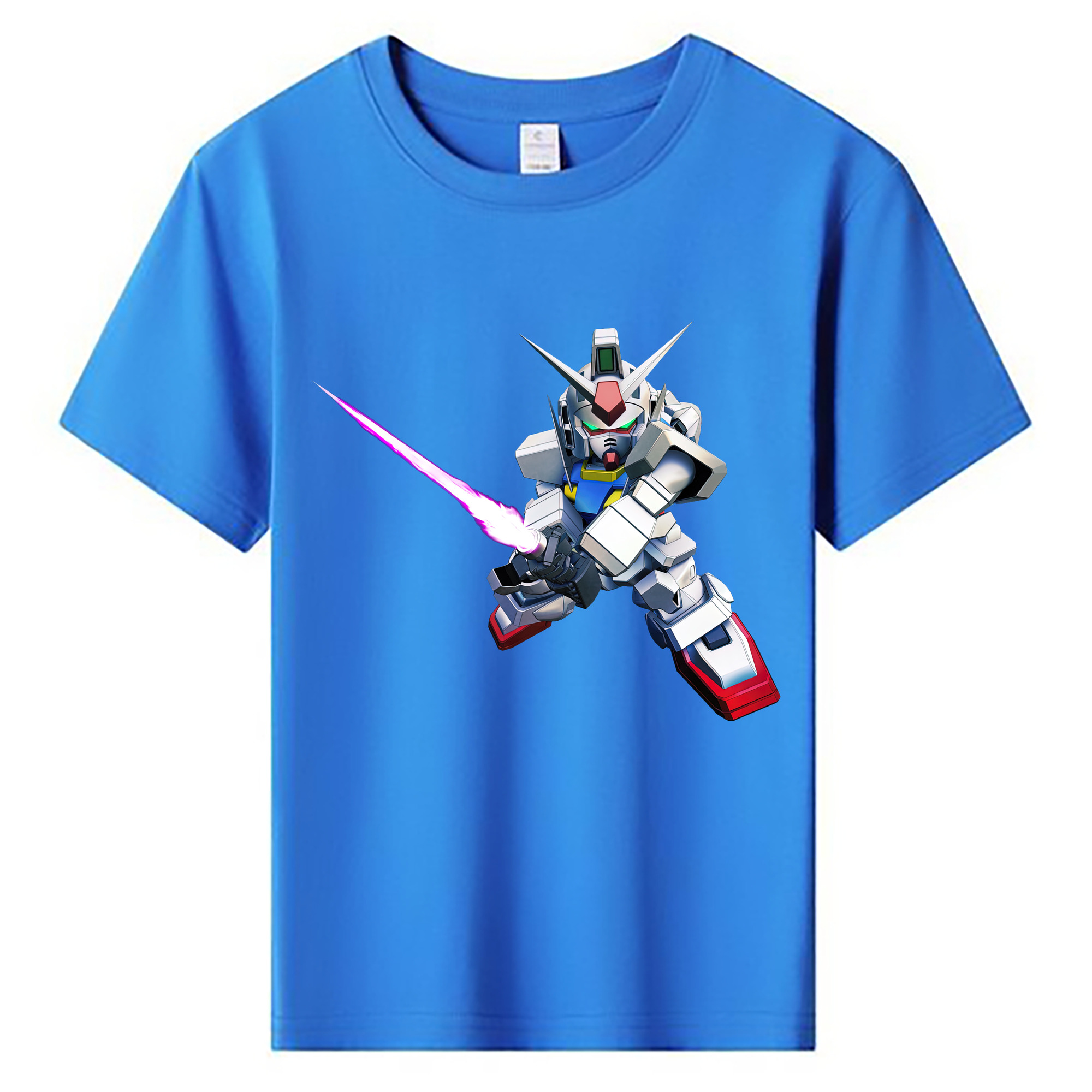 （画像用） 機動戦士ガンダム Mobile Suit Gundam 綿100％キッズTシャツ（フロントプリント）